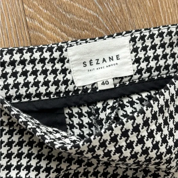 Sezane Checkered Clara Trousers - Picture 3 of 6